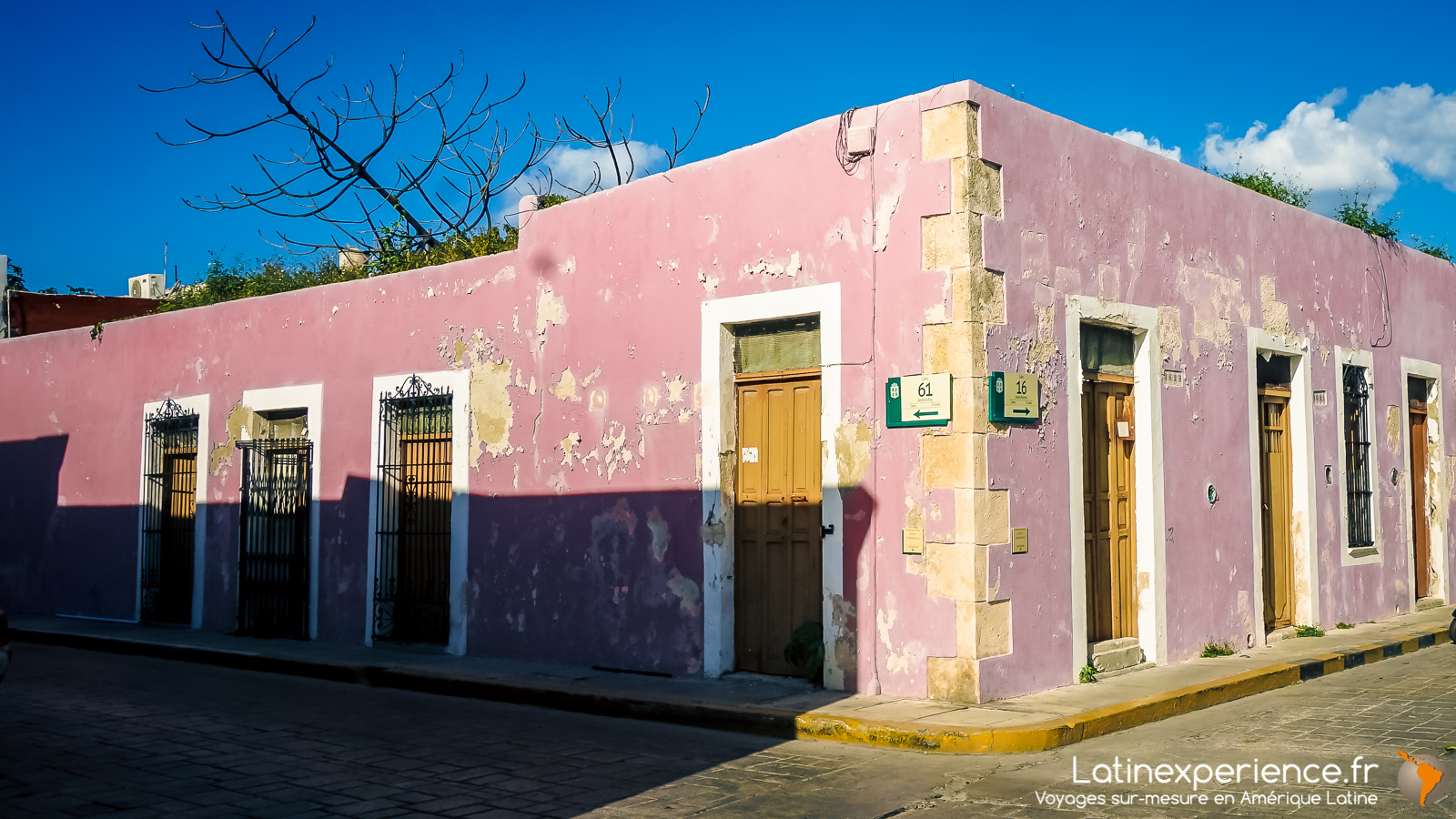 Mexique - Yucatan - maison coloré - Campeche - Latinexperience voyages